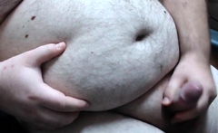 Chubby Bear Masturbating on Webcam